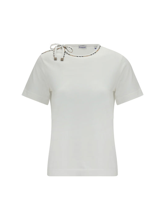 BURBERRY Cotton lace-detail T-shirt