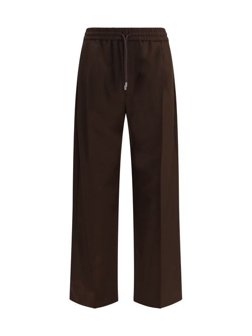 Loewe Wool drawstring Pants - Brown
