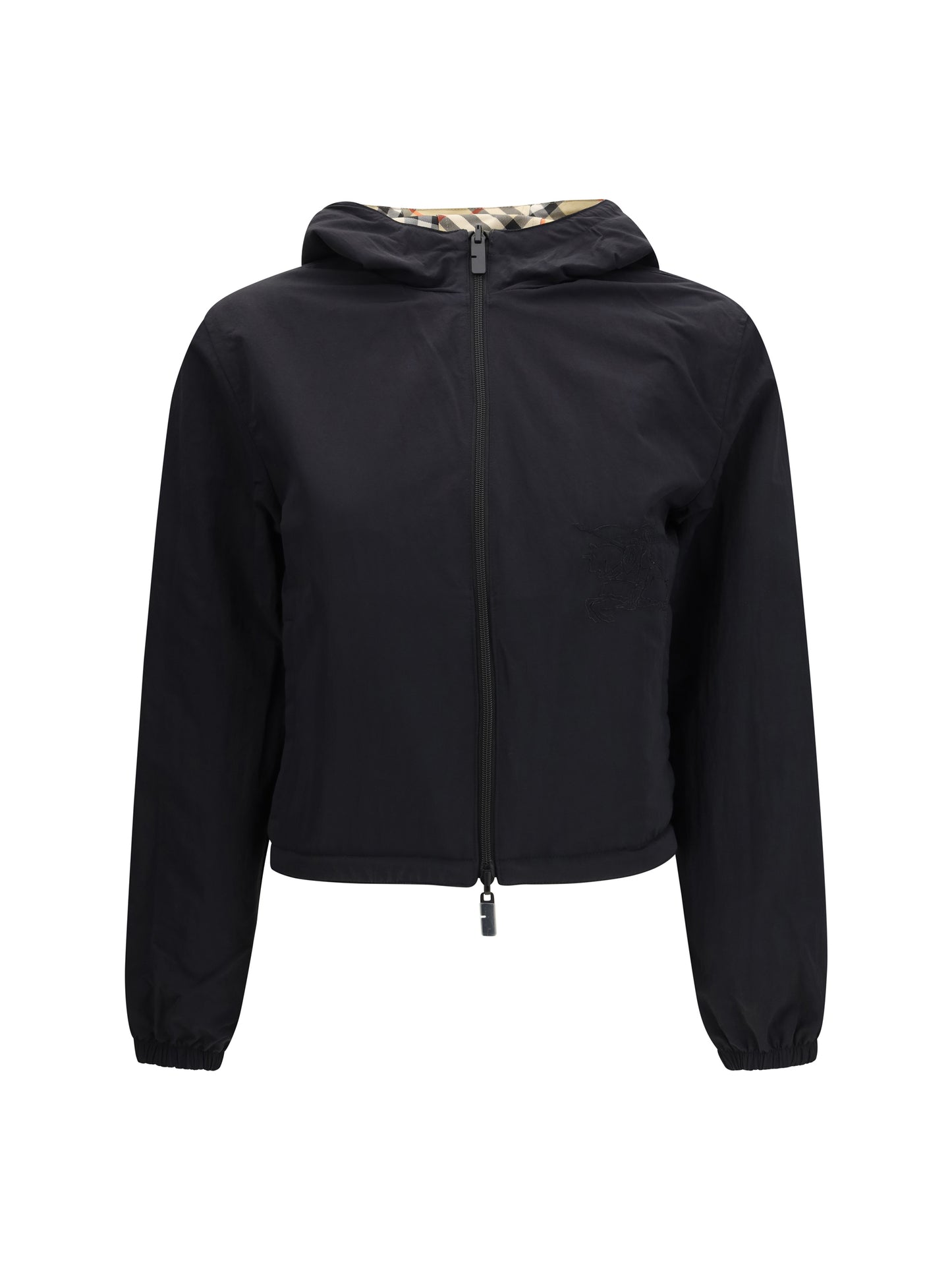 BURBERRY Reversible cropped check Jacket