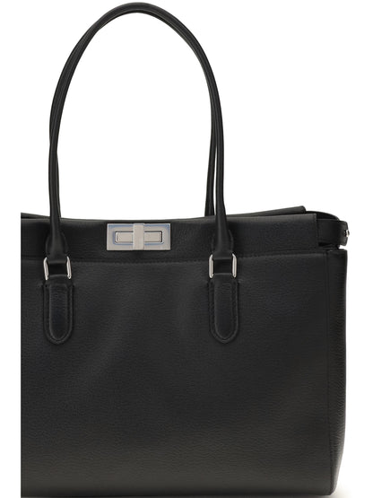 Fendi Peekaboo small Tote Bag - Black