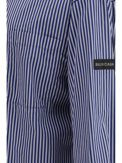 BALENCIAGA Embroidered poplin oversized Shirt