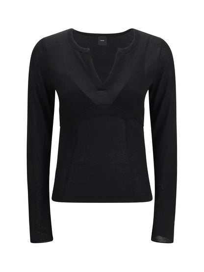 PINKO Sweater long-sleeve with V-open neckline