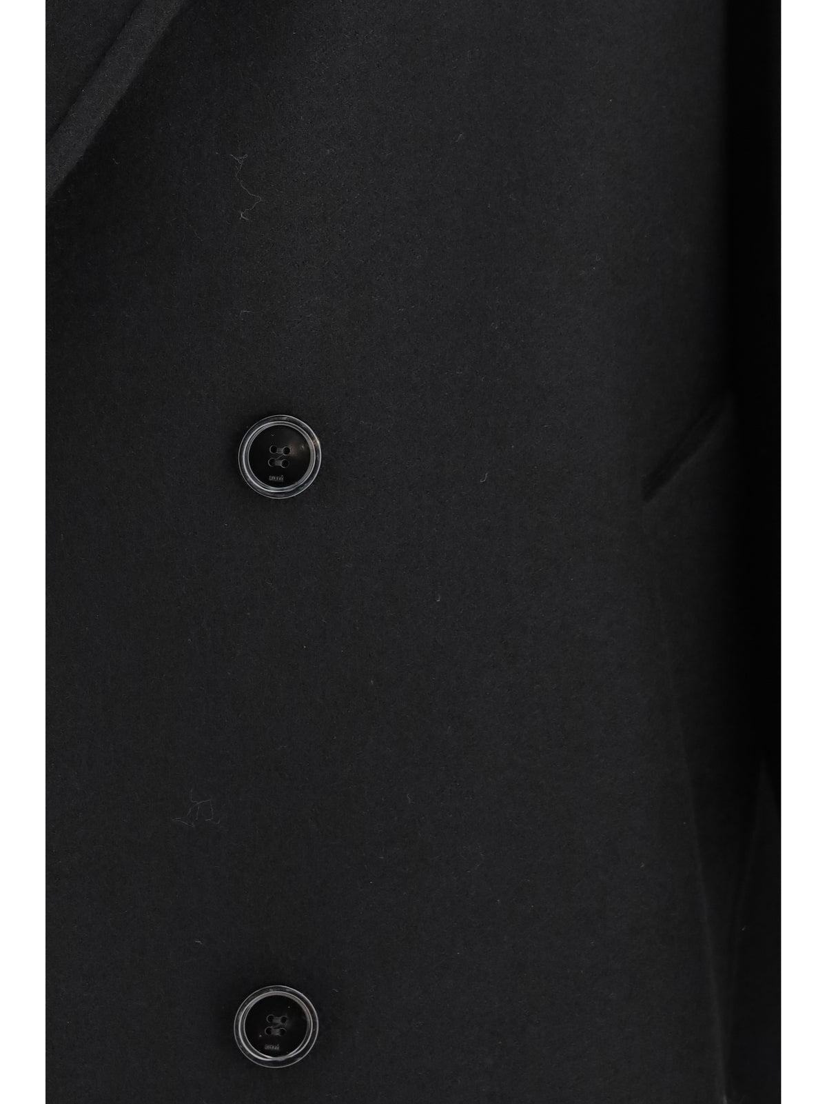 Ami Paris Long double breasted wool Coat - Noir