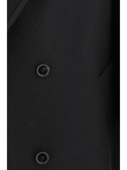 Ami Paris Long double breasted wool Coat - Noir