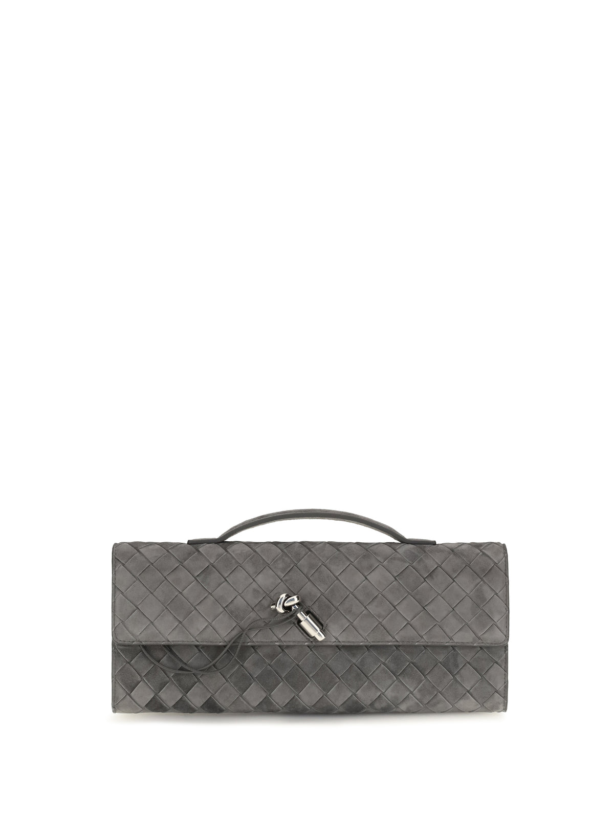 Bottega Veneta Andiamo Clutch - Obsidian Grey-Vi Si