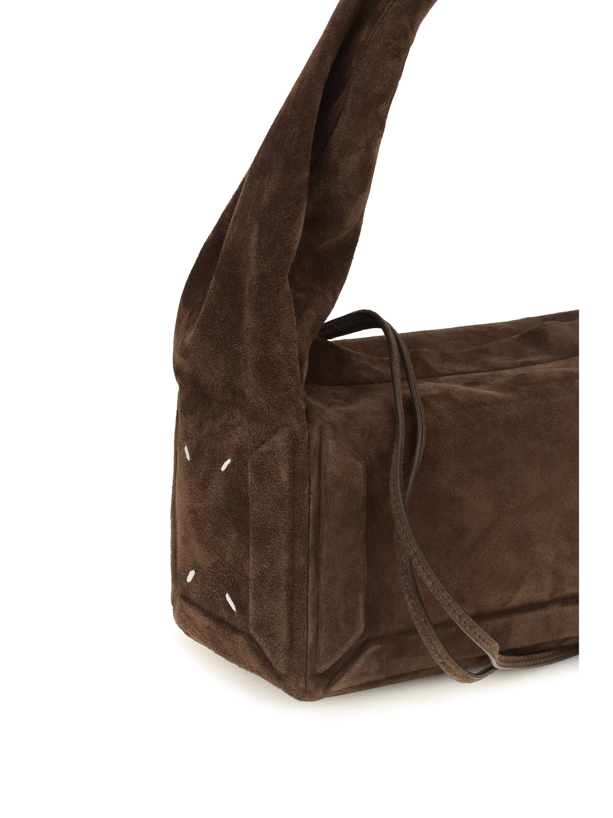 Maison Margiela Small Box East West Handbag - Dark Brown