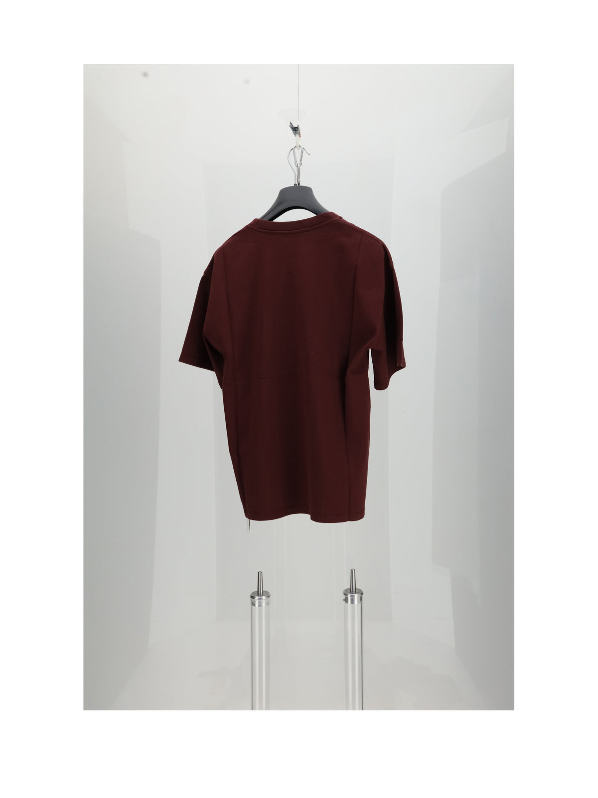 Celine RELAXED T-SHIRT - Burgundy / Off White