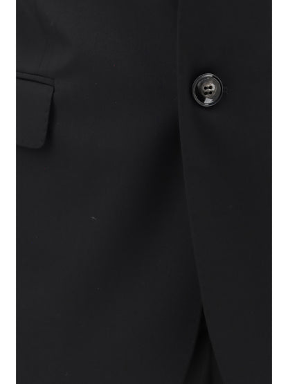 Giorgio Armani Linea soft single breasted Suit in virgin wool - Black