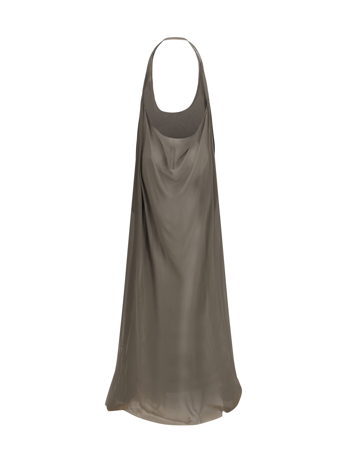 Rick Owens Haltar silk georgette Dress - Dust