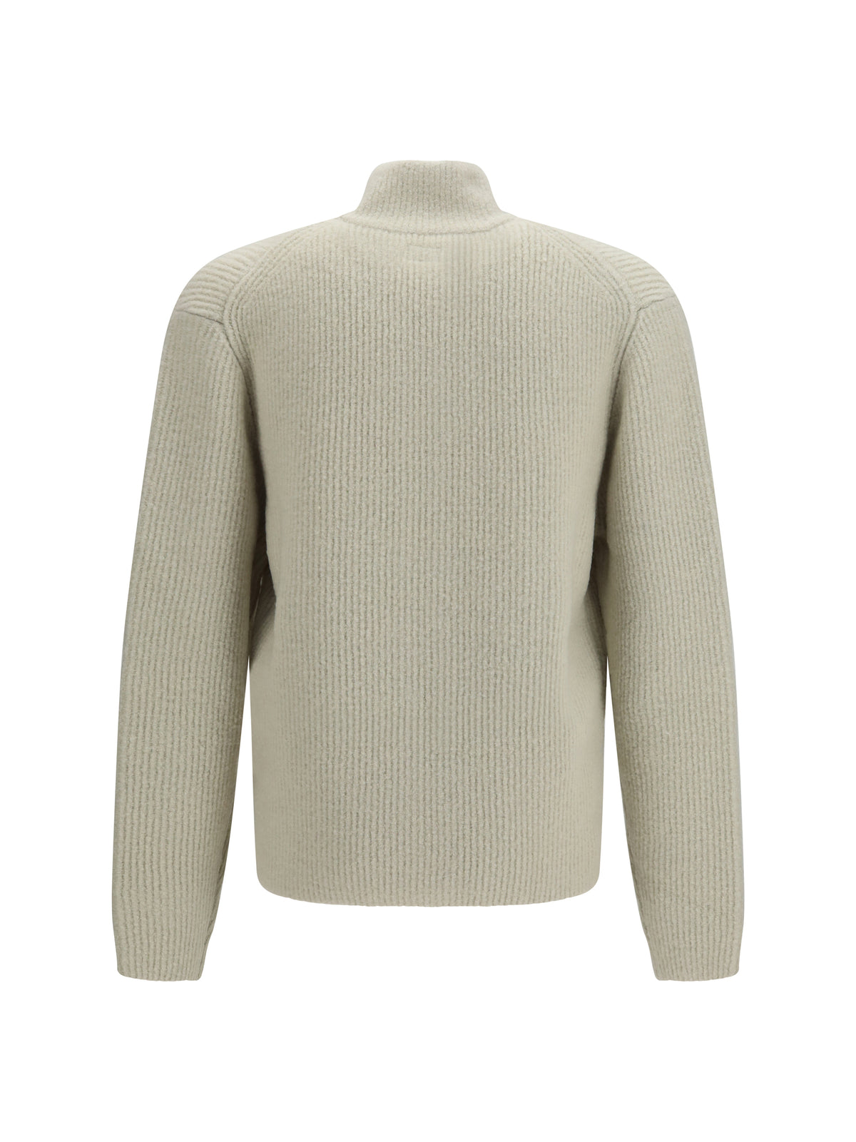 C.P. Company Felted bouclé yarn Cardigan - Silver Birch