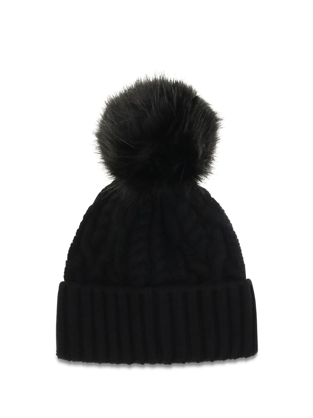 Moncler Wool and cashmere Beanie with pom-pom - Black