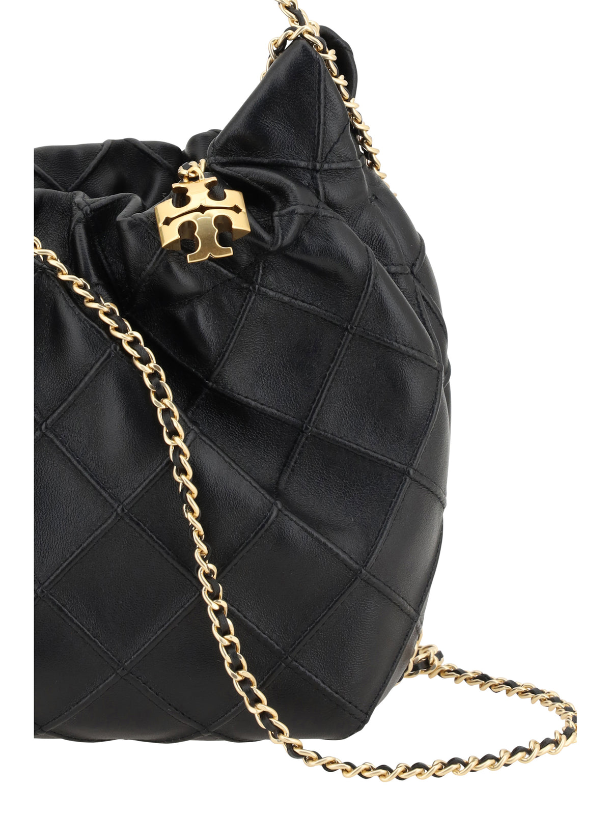 Tory Burch Fleming Mini Hobo Shoulder Bag - Black