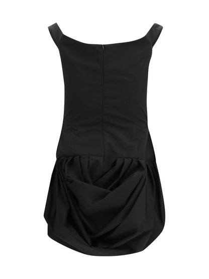 Magda Butrym Off-shoulder puff skirt mini Dress - Black
