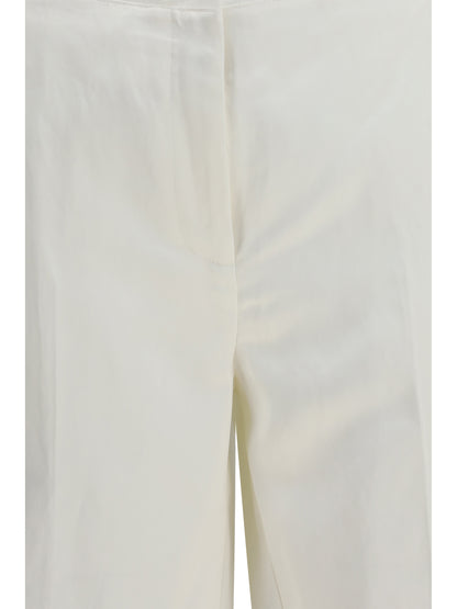 Toteme Easy Raw Edge Pants - White