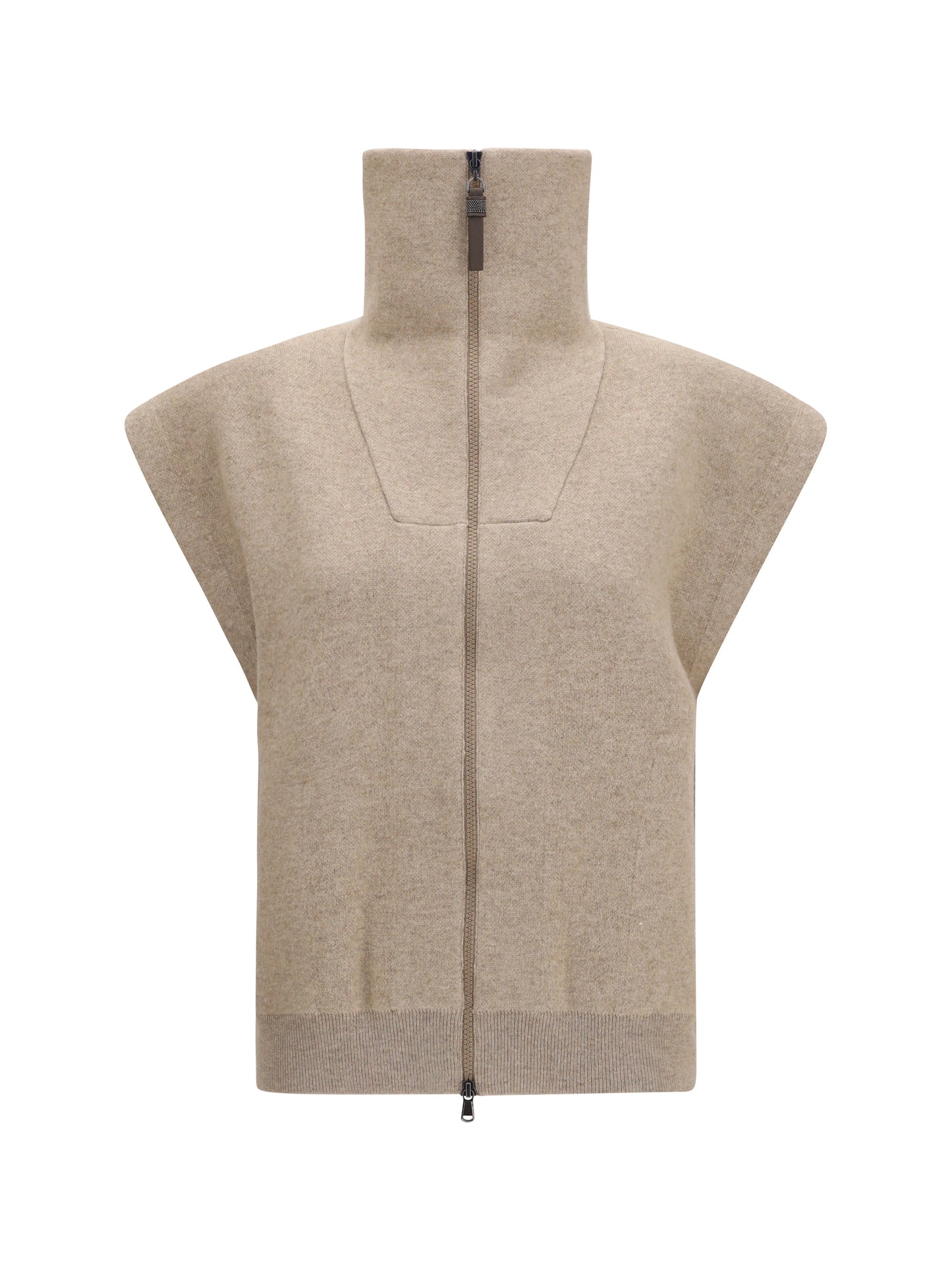 BRUNELLO CUCINELLI High-neck zip Cardigan
