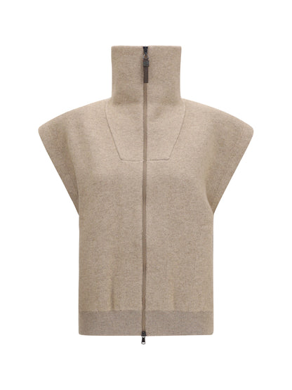 BRUNELLO CUCINELLI High-neck zip Cardigan