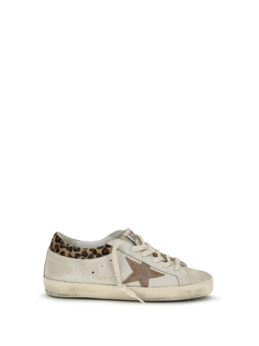 GOLDEN GOOSE Super Star Sneakers leopard-print pony skin