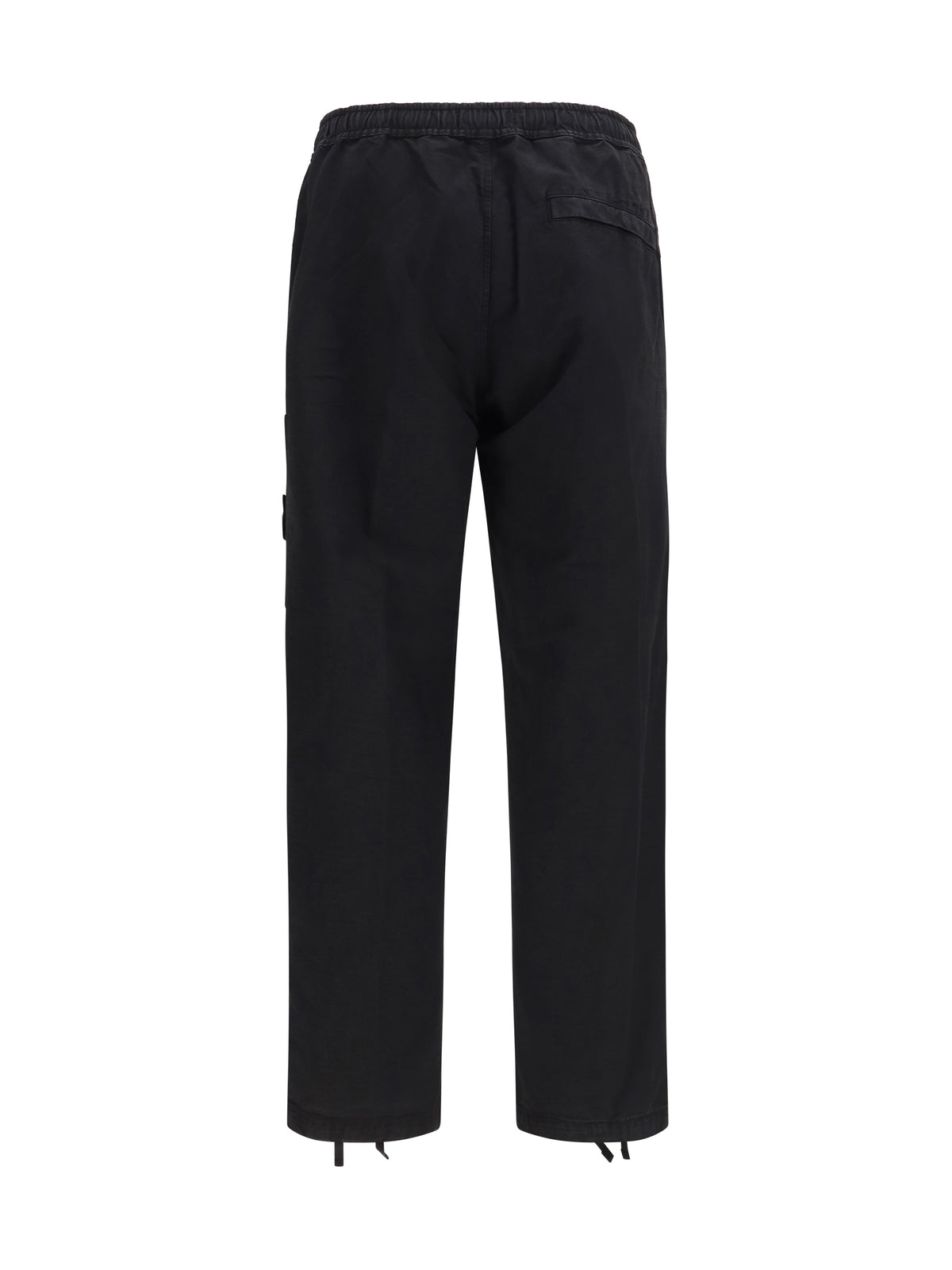 Stone Island Cotton Cargo Pants - Black