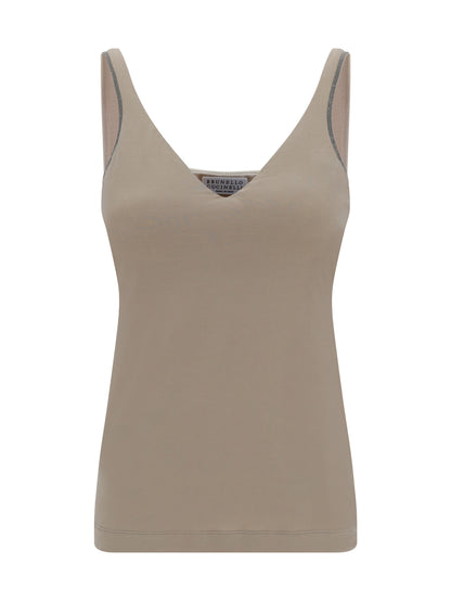BRUNELLO CUCINELLI Top with embellishments