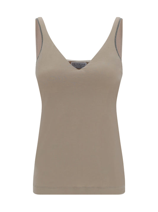 BRUNELLO CUCINELLI Top with embellishments