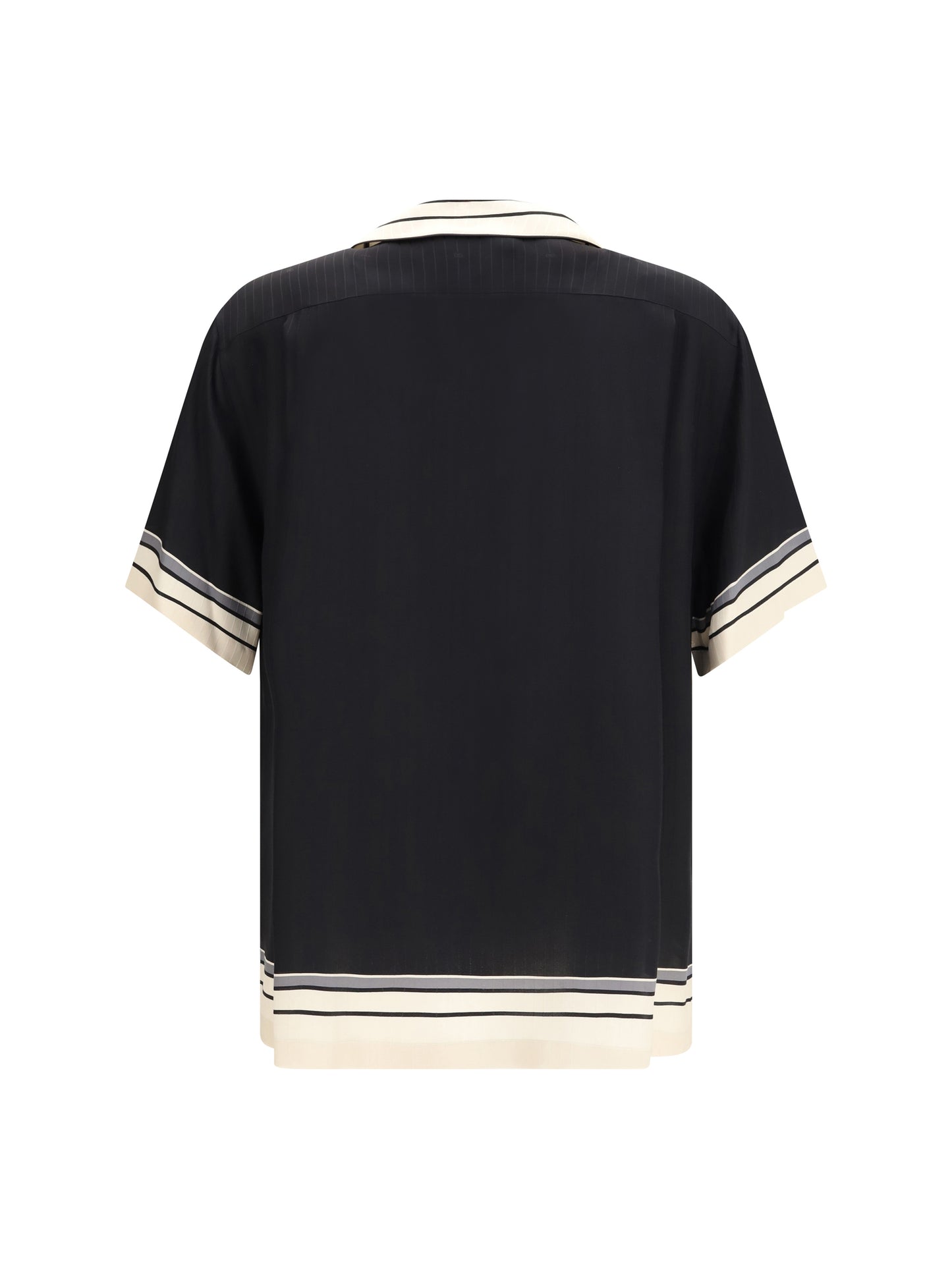 DOLCE & GABBANA Hawaii Shirt with logo and striped print