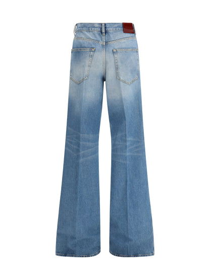 GUCCI Cotton denim flare Jeans