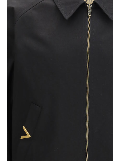 Valentino Collared Jacket - Black