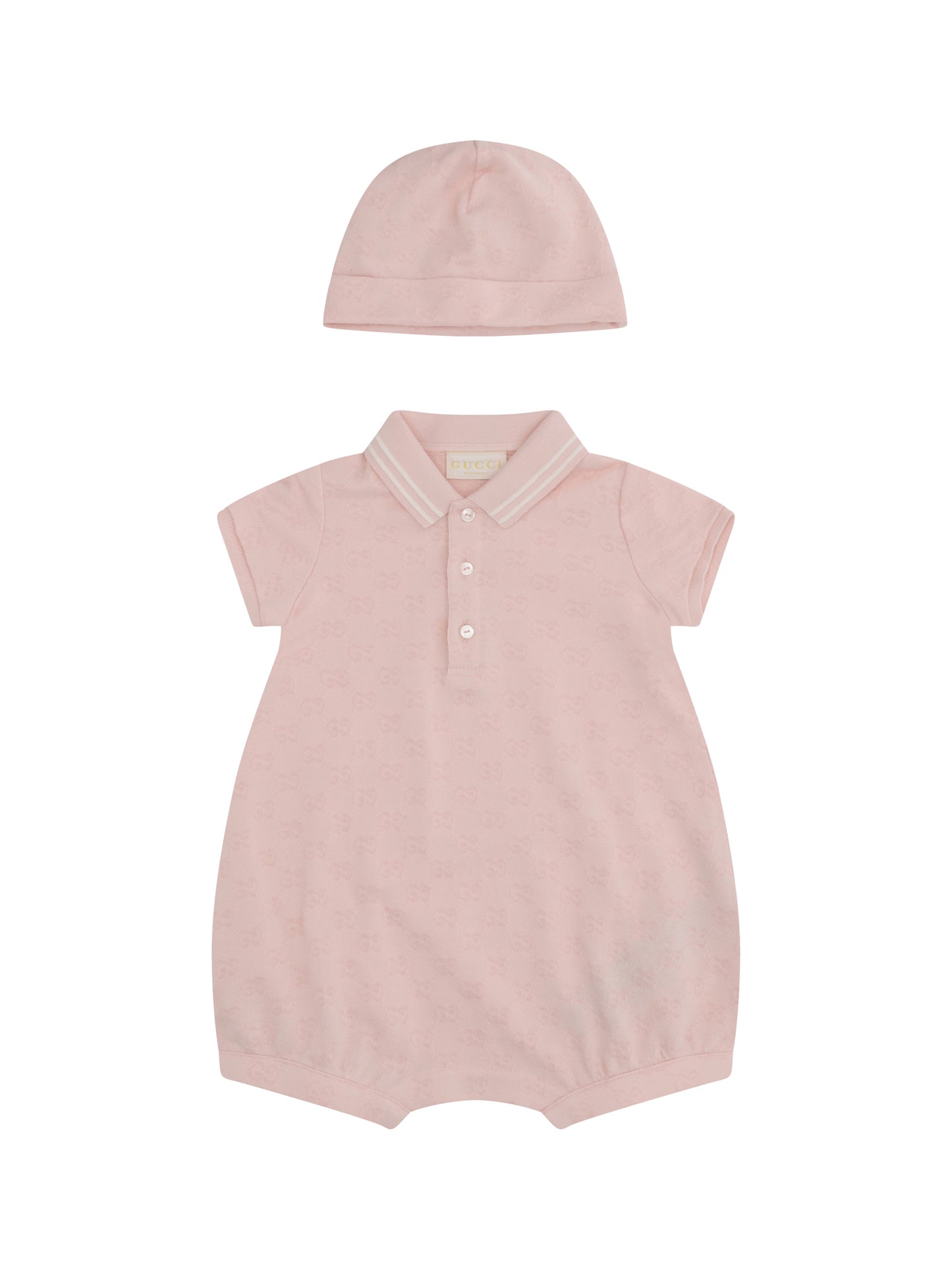 GUCCI Baby GG cotton two-piece gift Set