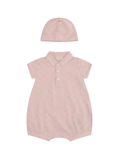 GUCCI Baby GG cotton two-piece gift Set