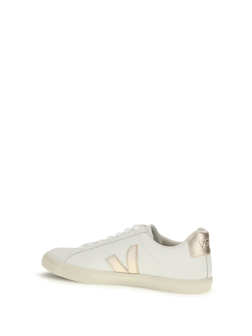 Veja Esplar logo leather Sneakers - Extra-White_Platine