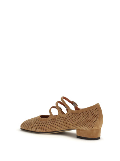 Carel Paris Ariana suede Ballerinas - Tan
