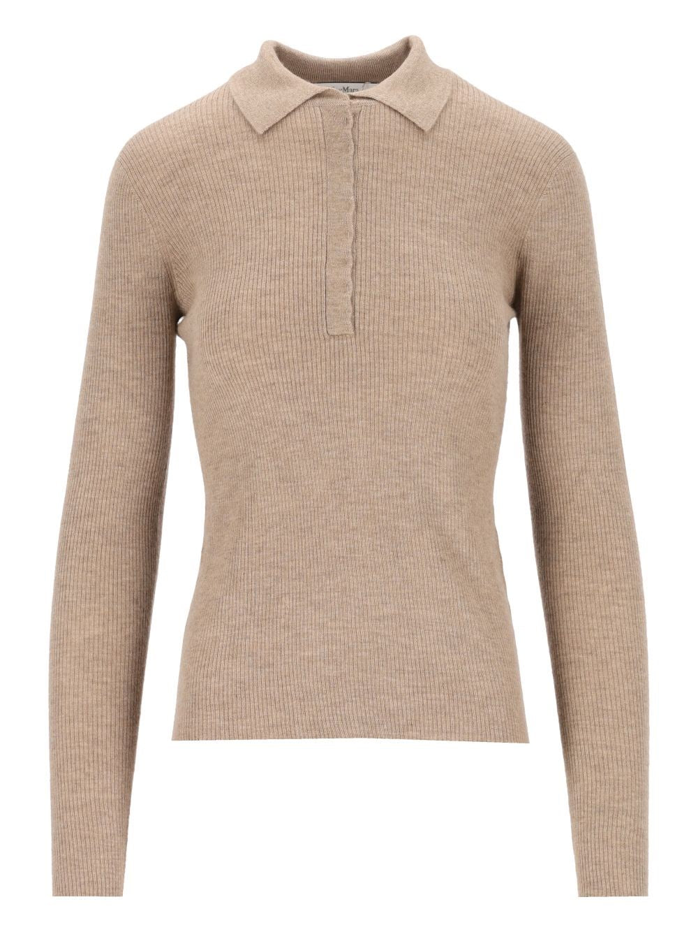 Max Mara Cashmere Yarn Polo Sweater - Beige