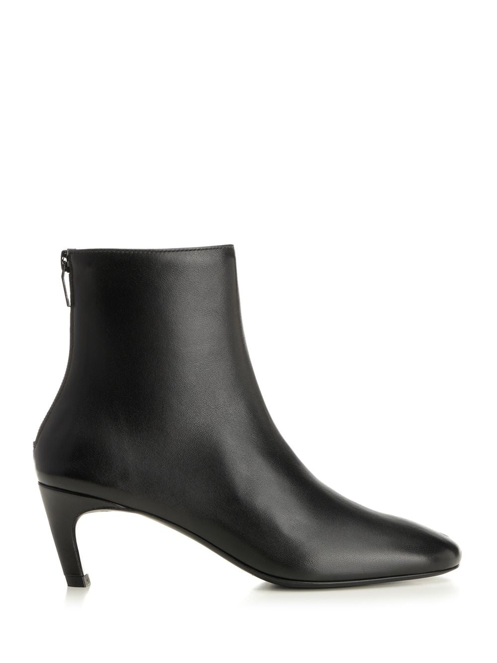 Toteme Nappa Leather Ankle Boots - Black