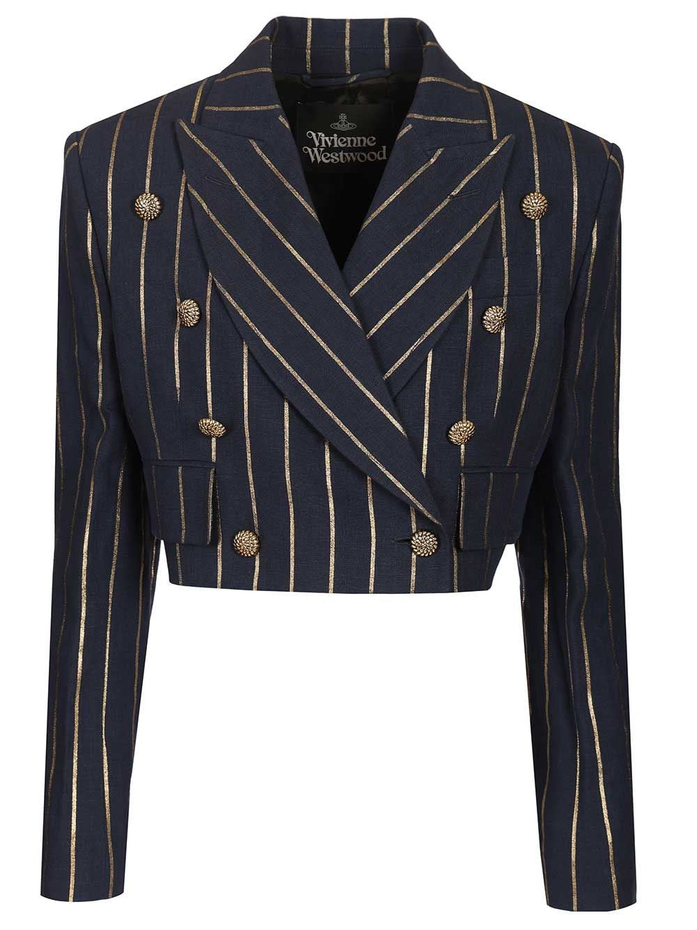 Vivienne Westwood Cut Off Blazer - Blue