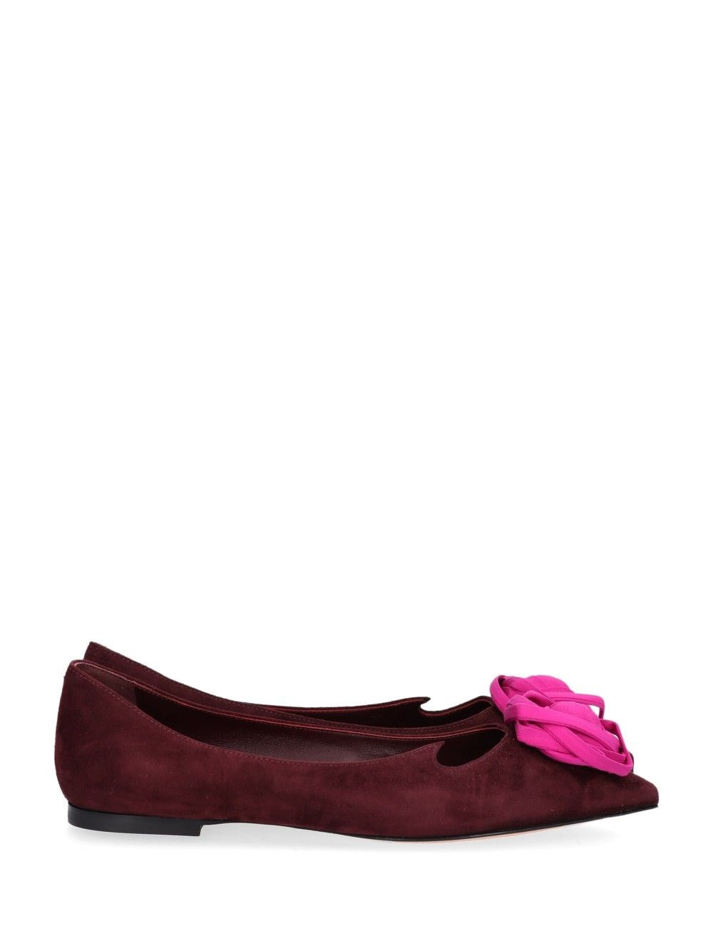 Roger Vivier Rose Vivier Ballet Flats - Bordeaux