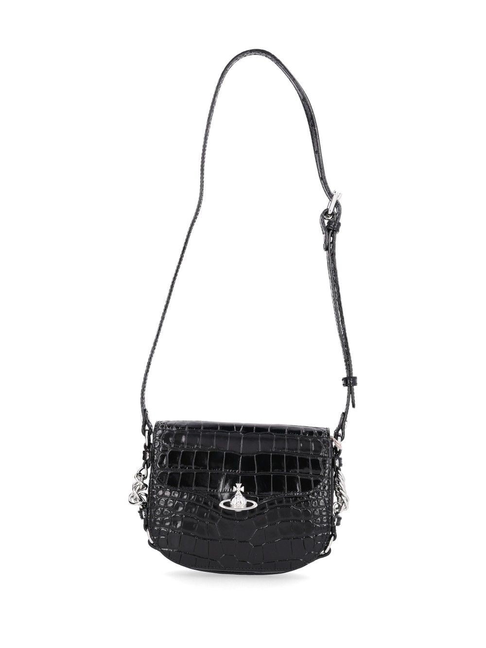 Vivienne Westwood Hunter Flap Crossbody - Black