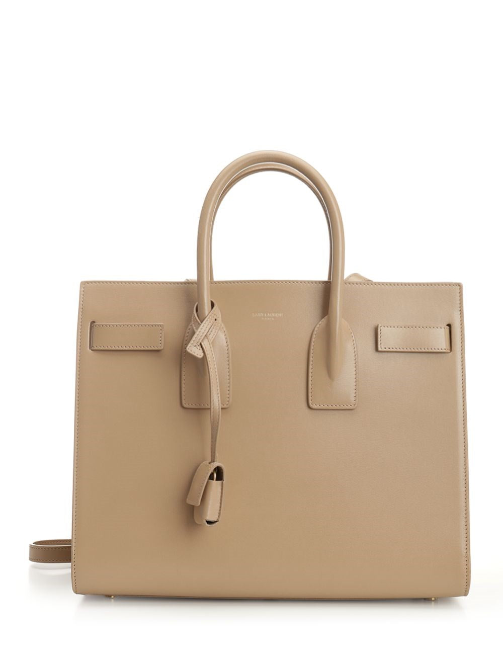 Saint Laurent Small "Sac De Jour" Bag - Beige