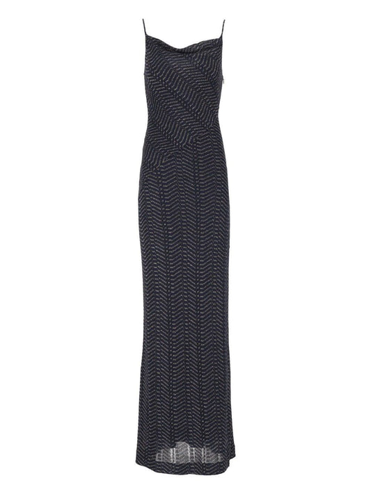 Missoni Long Dress In Lamé Viscose - Multi