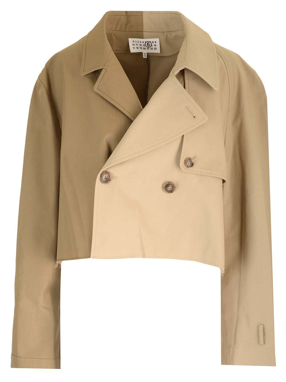 Mm6 Maison Margiela Short Trench Coat - Beige
