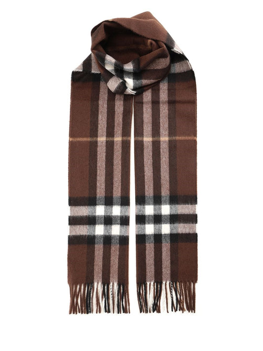 Burberry Check Scarf - Brown