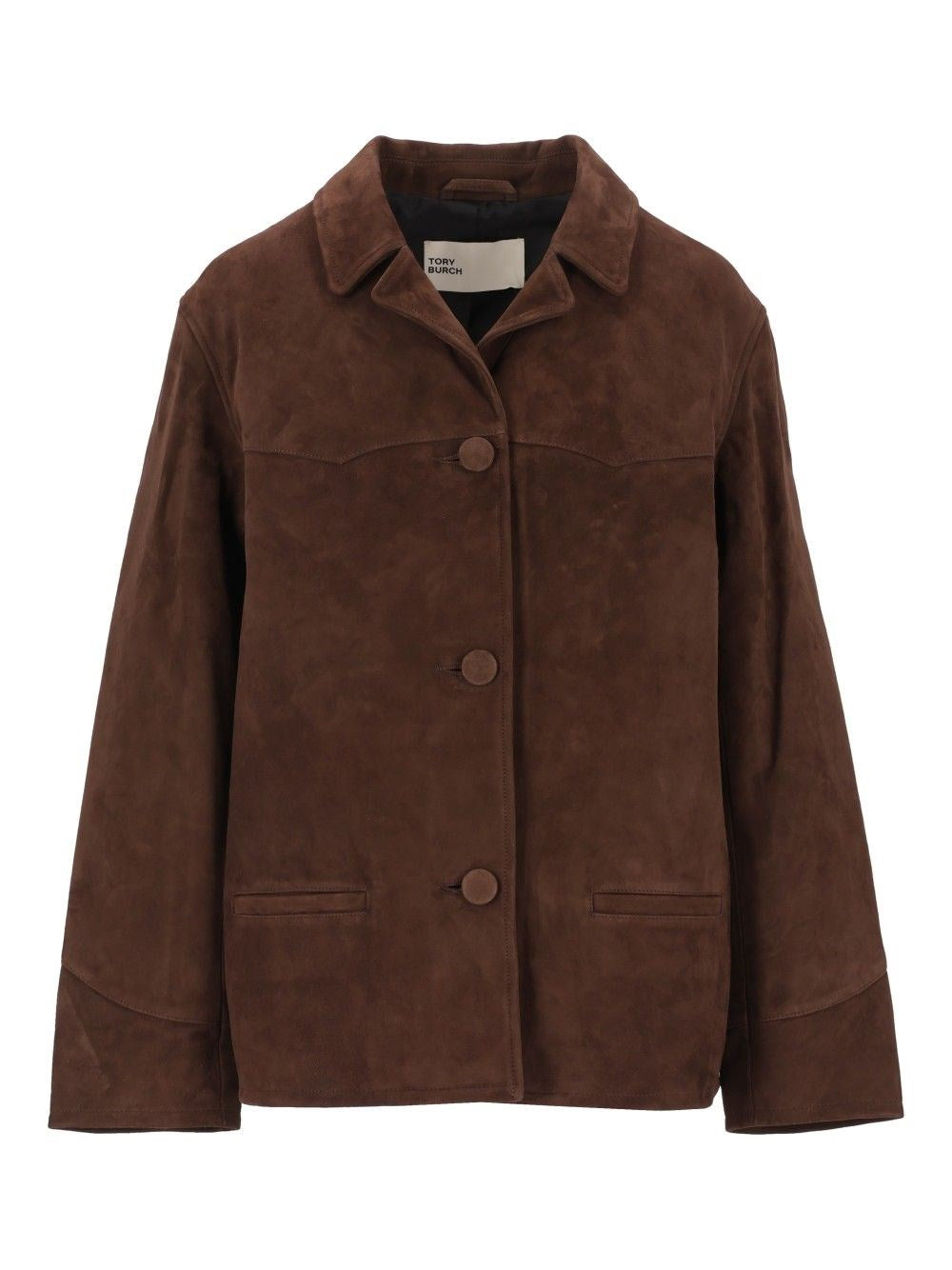 Tory Burch Suede Blazer - Brown