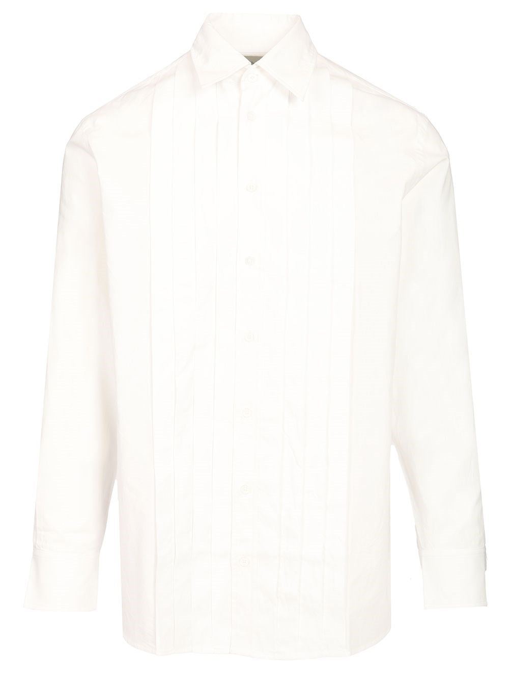 Paul Smith Pleated Front Shirt - White