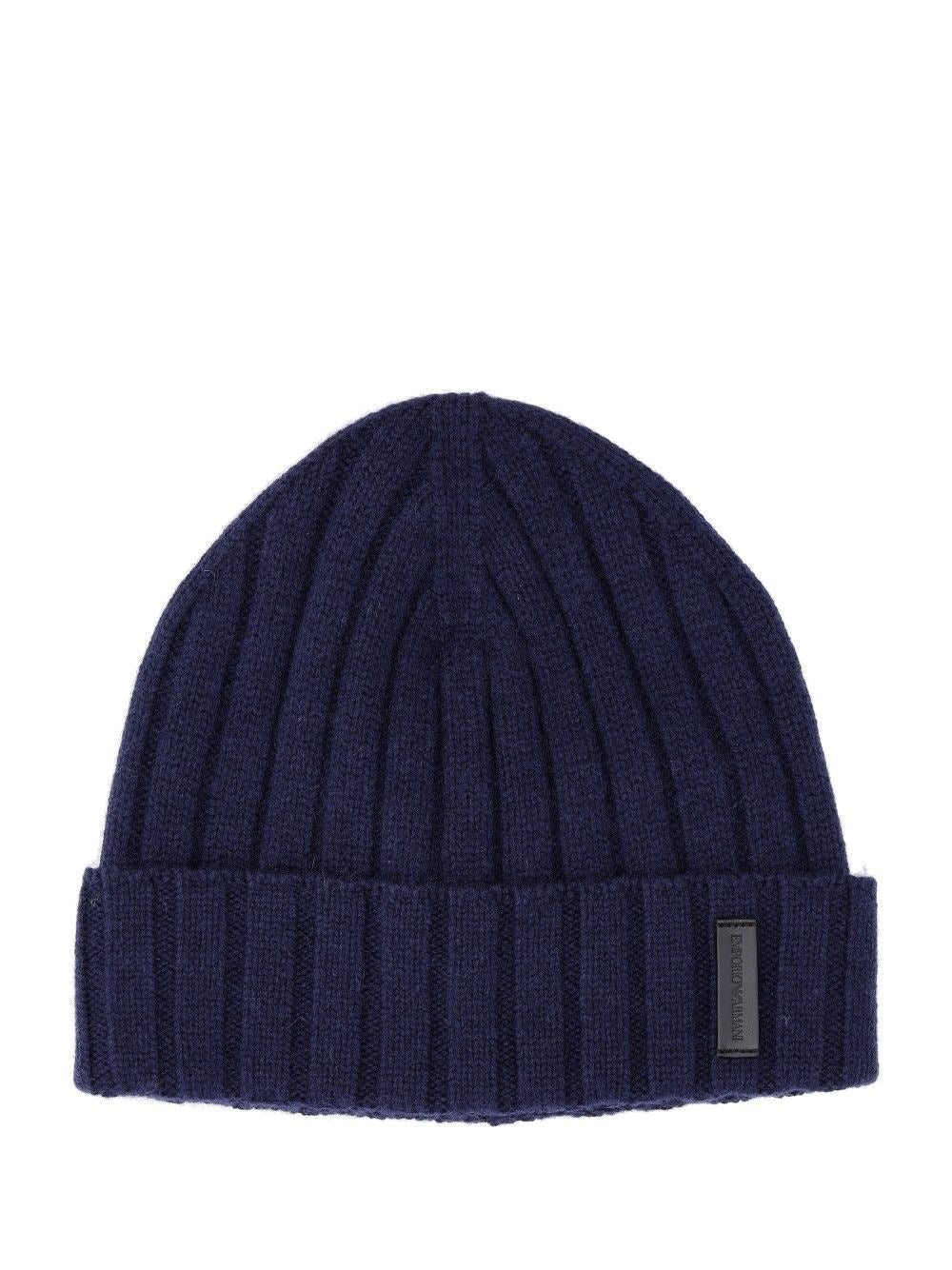 Emporio Armani Beanie Hat - Blue
