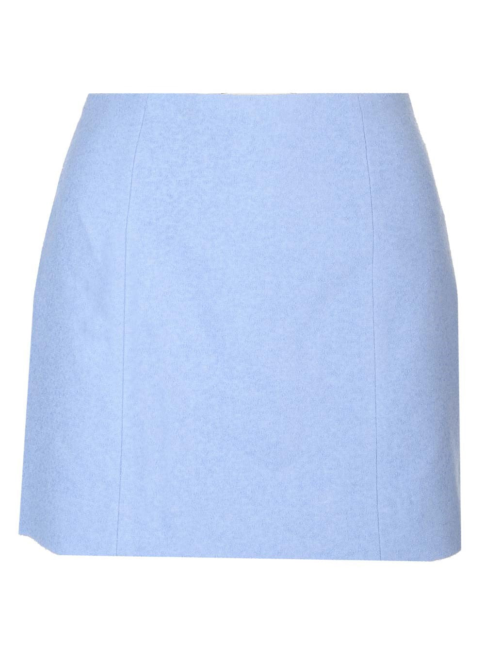 Patou Tweed Mini Skirt - Sky Blue