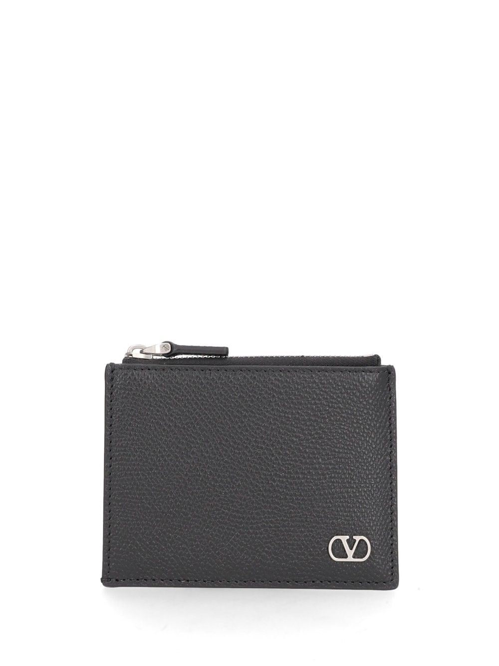 Valentino Garavani Valentino Garavani Vlogo Signature Card Holder - Black