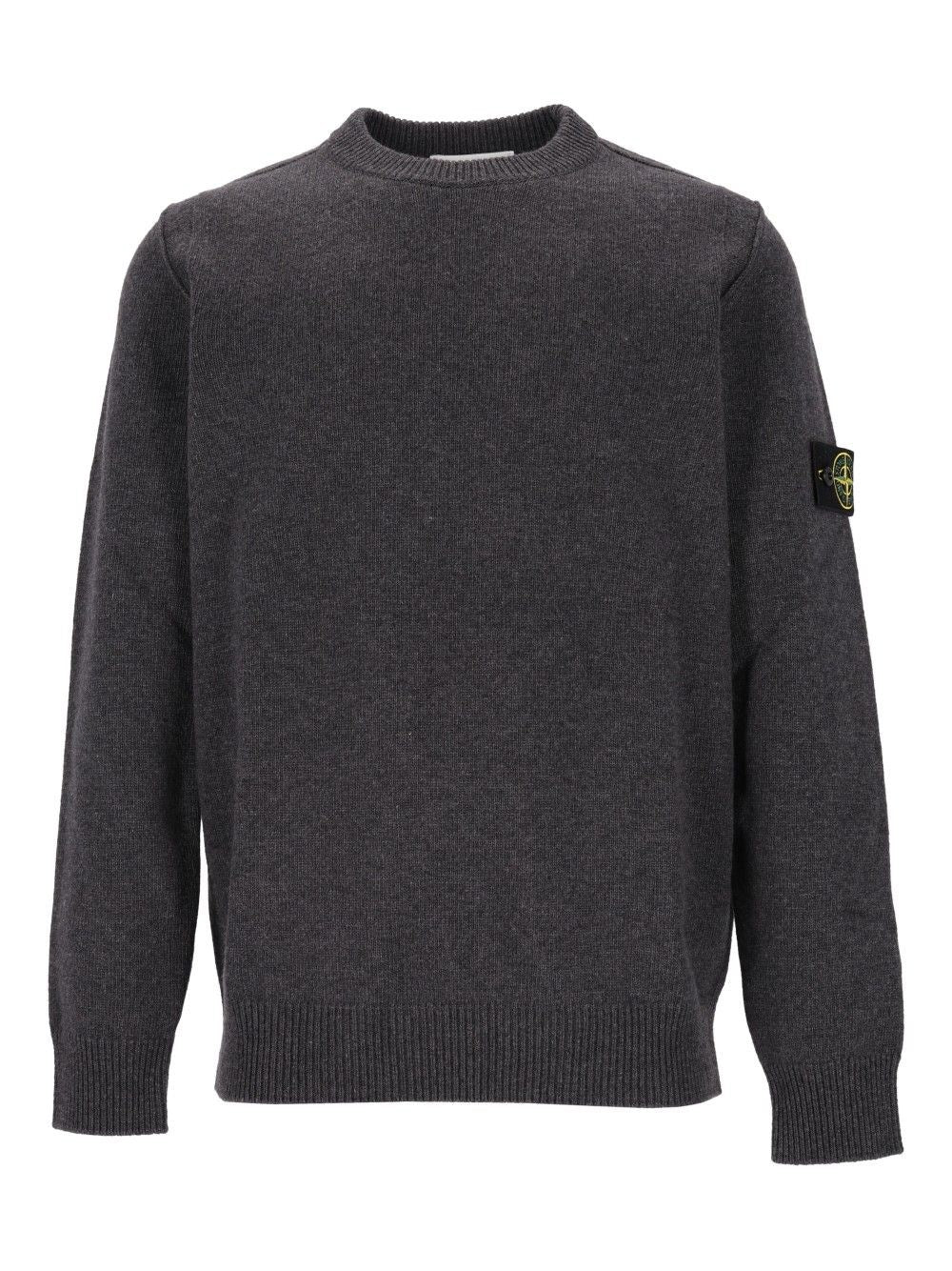 Stone Island Lambswool Crew Neck Sweater - Grey