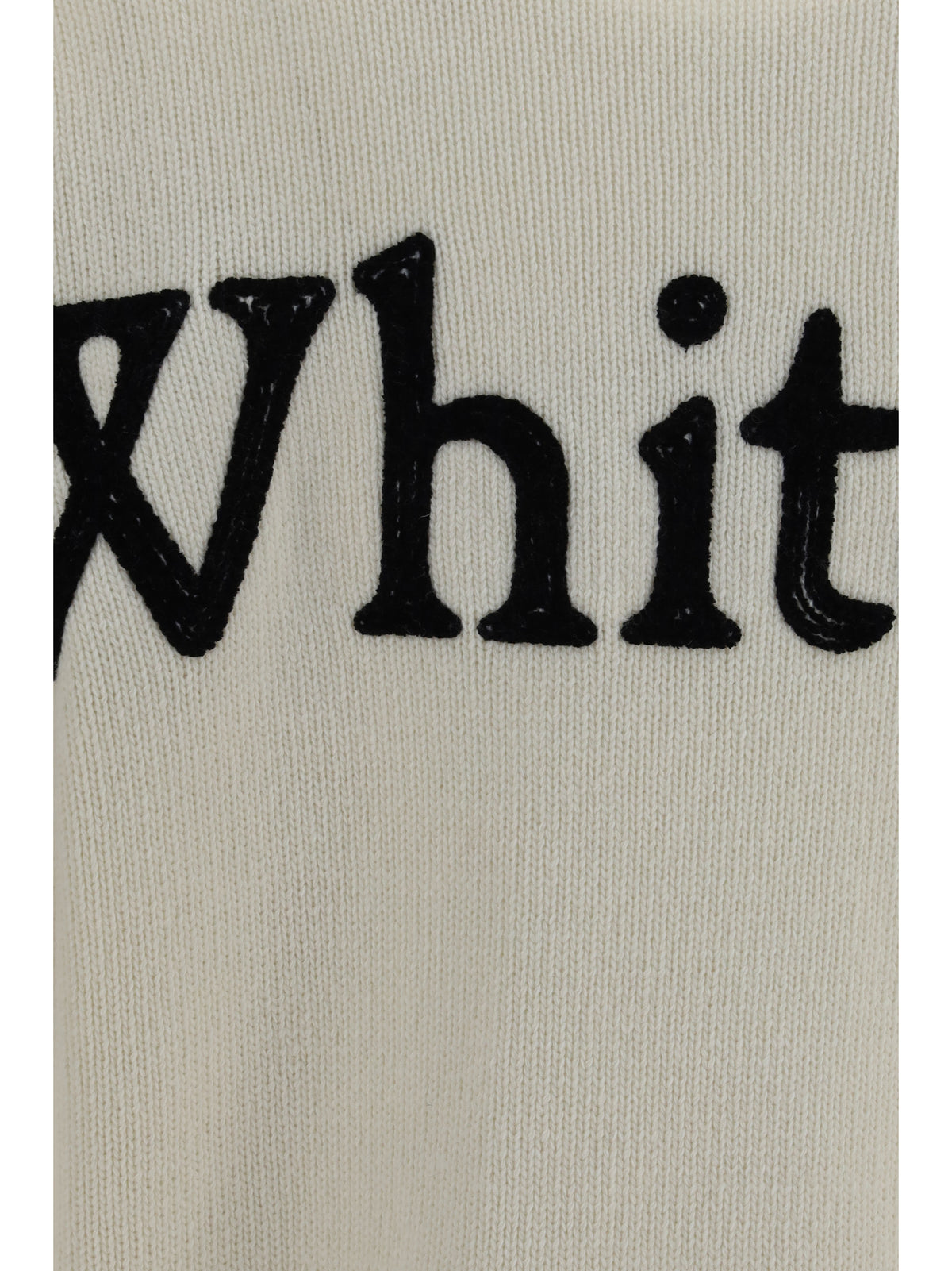 Off-White Bookish Shared crewneck Sweater - Ivory Black