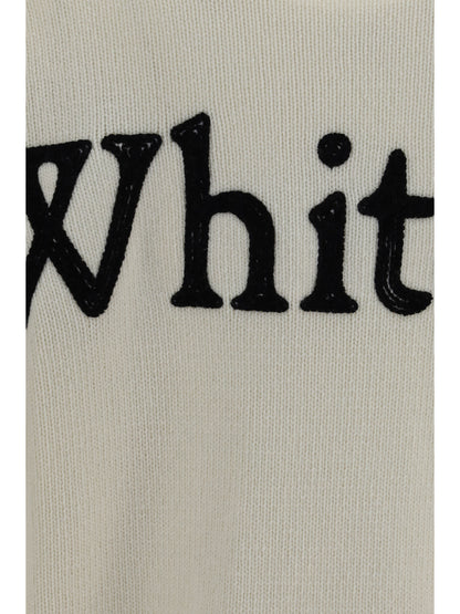Off-White Bookish Shared crewneck Sweater - Ivory Black