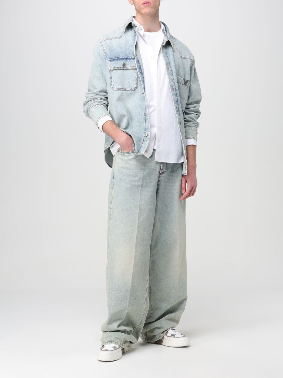 Valentino Jacket Men Stone Washed