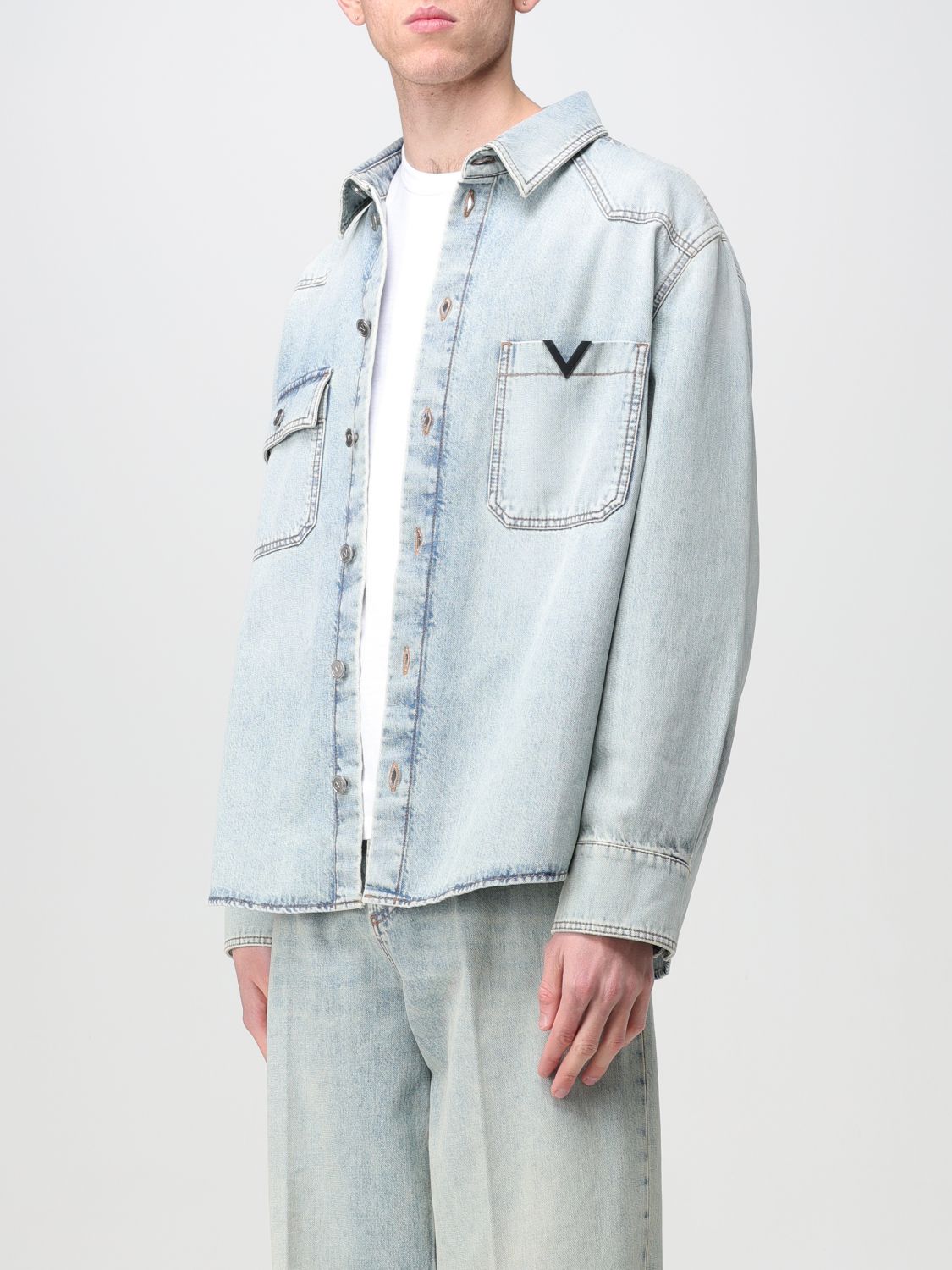 Valentino Jacket Men Stone Washed